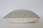18x18 Neutral Beige Striped Pillow Cover