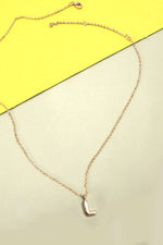 Personalized Balloon Initial Necklace: Gold