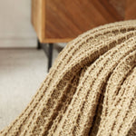 Waffle Knit to Fur Throw - 50x60