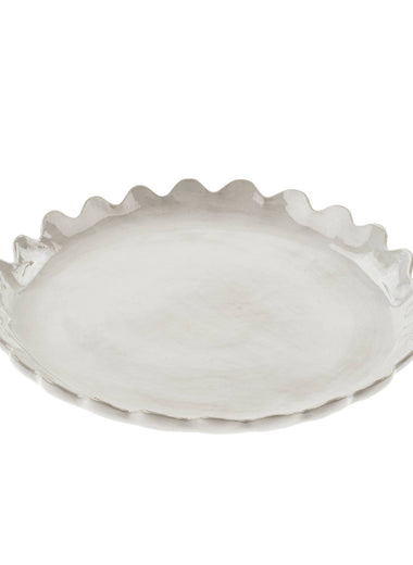 Scalloped Round Platter