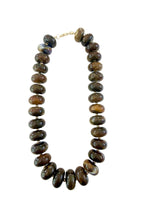 Liberty Chunky Beaded Necklace - Brown