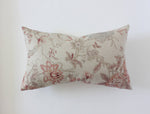 12x20 Tan Floral Lumbar Pillow Cover