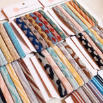Shimmer Hair Ties S/6