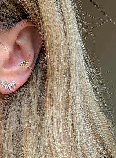 Fan Girl Crystal Stud Earrings