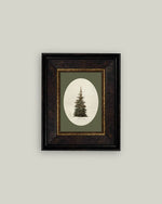 7x9 Oval Matte Tree Framed Art