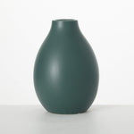 Matte Green Teardrop Vase