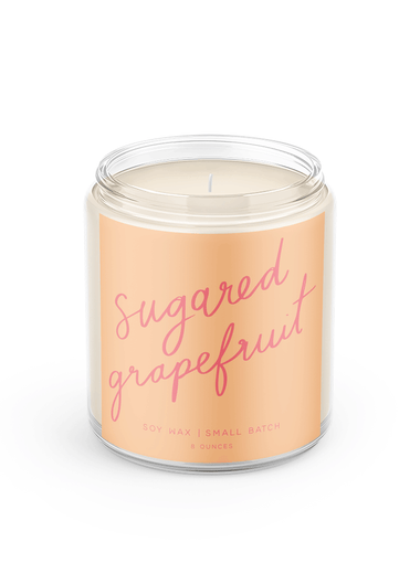8 oz Poured Goods Candle - Sugared Grapefruit