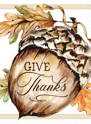 Give Thanks Paper Lunch Napkins