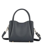 Clara 3 Compartment Satchel/Crossbody Bag - Navy