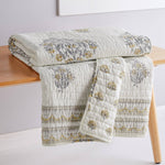 Kamira Ochre Quilted Throw - 50x60"