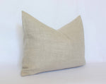 18x18 Oatmeal Beige Linen Pillow Cover