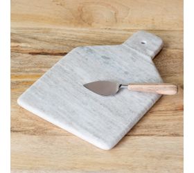 Marble Cheese Board with Knife