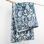 Laure Indigo Quilted Throw - 50x60"