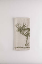 Into the Woods Moose Dishtowel
