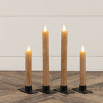 Moving Flame Beige Taper Candle Set/2