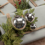 2" Silver Kugel Ornament