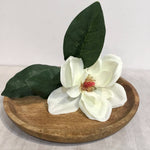 Large Natural Wood Round Tray