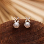 Genuine Freshwater Pearl Studs - Silver