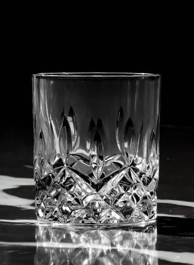 Crystal Cut Whiskey Glass - 10oz