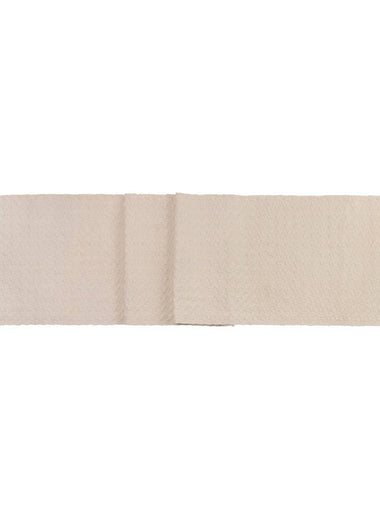 72" Ivory Cobble Woven Table Runner