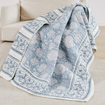 Adare Quilted Throw - Blue - 50x60"