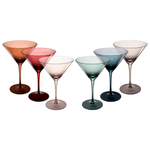 Colored Crystal Martini & Cocktail Glass