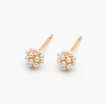 Lettie Petite Pearl Cluster Stud Earrings