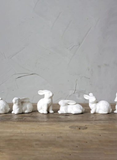 White Ceramic Bunny