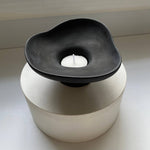Aglaya Pedestal Bowl - Black Noir