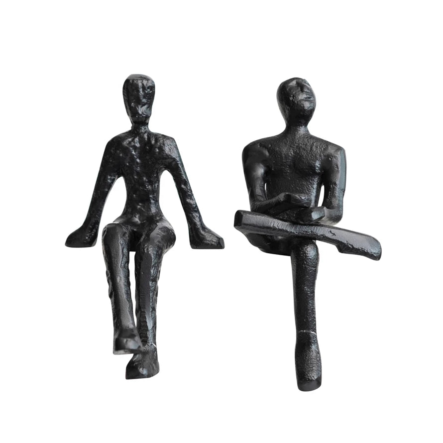 Matte Black, Cast Aluminum Shelf Sitter