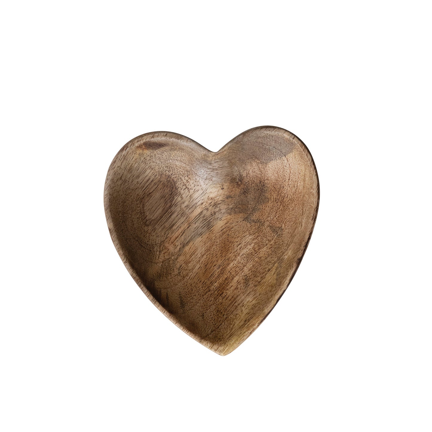 Mango Wood Heart-Shaped Dish