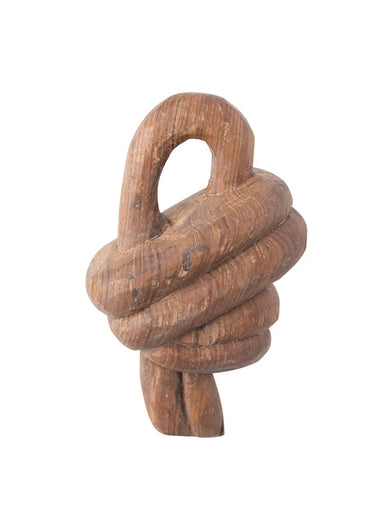 Hand-Carved Reclaimed Wood Knot Decor