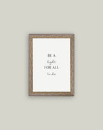 12x16 Be A Light For All To See Framed Antique Print