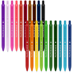 20 Pack Retractable Gel Pens- Rainbow