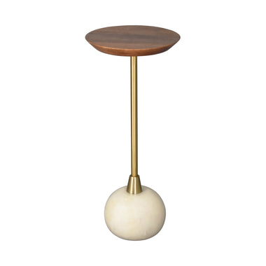 Gold & Marble Drink Table