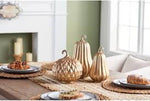 Matte Antiqued Gold Mercury Glass Gourd