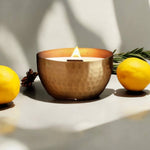 La Vie a La Maison - 14oz Soy Candle in Brass Bowl