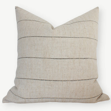 20x20 Neutral Striped Pillow Cover