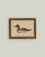 7x9 Wooden Duck Decoy Framed Art
