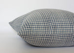 18x18 Blue Gingham Pillow Cover