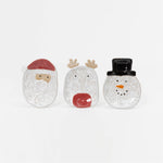 6.3"L Ceramic Holiday Design Plate