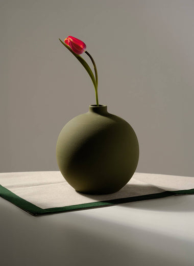 6.5" The Blanc Collection - 03 Vase: Olive Green