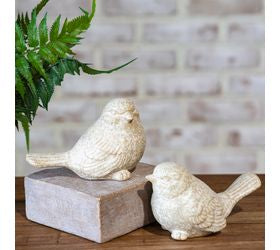Light Beige Ceramic Bird