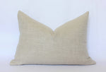 20x20 Oatmeal Beige Linen Pillow Cover