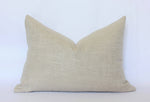 18x18 Oatmeal Beige Linen Pillow Cover