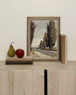 5x7 European Tree Lane Framed Art