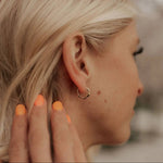 Lola Gold Floral Hoops