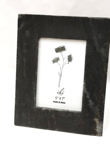 5x7 Midnight Black Marble Photo Frame