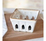 Beige Rim Berry Basket