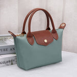 Britney Nylon Double Handle Crossbody Bag - Sage